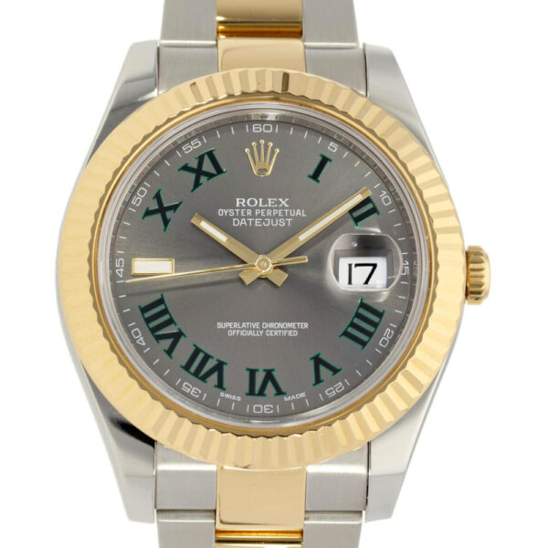 Rolex DATEJUST II WIMBLEDON 116333 STAINLESS STEEL YELLOW GOLD 41MM FULL SET W4909 116333 taleda.com 12 Welcome to our site. We sell Super Clone Rolex 1:1 replica watches right to your doorstep. We have excellent collection of Swiss Made Movement, solid 904L stainless steel, and a scratch-proof sapphire crystal. We assure you'll love our watches.