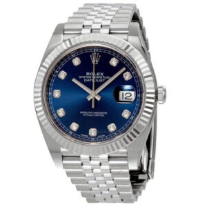 Datejust Blue Diamond Dial Automatic-Watches-Time Of Replica