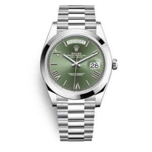 Date 40 Green Dial Automatic Platinum-Time Of Replica