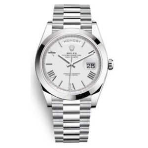 Day Date 40 White Dial Automatic Platinum-Time Of Replica