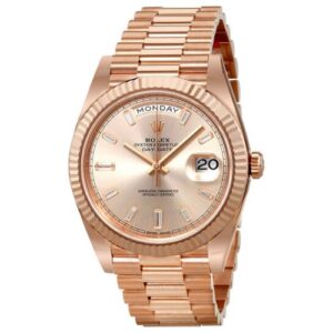 President Day Date Rose Dial-Time Of Replica