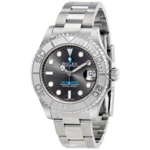 Yacht-Master Rhodium Dial Steel and Platinum Oyster 37 mm-Watches-Time Of Replica