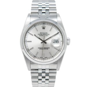 Rolex Datejust 36 Oyster Perpetual Oystersteel silver dial Jubilee band Reference 16200