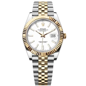 Rolex Datejust 36 Oyster Perpetual Oystersteel and yellow gold white dial Jubilee band Reference 126233