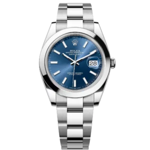 Rolex Datejust 41 Oyster Perpetual Oystersteel and bright blue dial Jubilee band Reference 126300