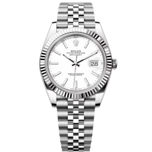 Rolex Datejust 41 Oyster Perpetual Oystersteel and white gold white dial Jubilee band Reference 126334