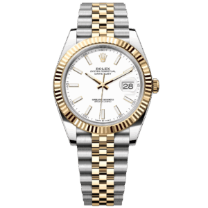 Rolex Datejust 41 Oyster Perpetual Oystersteel and yellow gold white dial Jubilee band Reference 126333