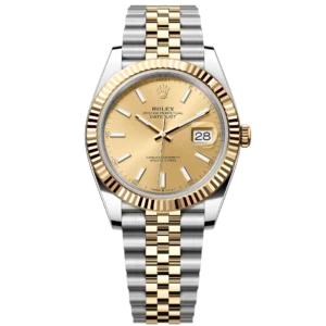 Rolex Datejust 41 Oyster Perpetual Oystersteel and yellow gold champagne-colour dial Jubilee band Reference 126333