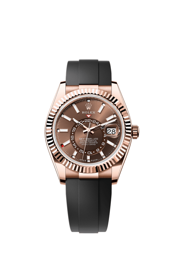 Rolex Sky-Dweller Oyster, 42 mm, Everose gold Oysterflex bracelet Ref: 336235