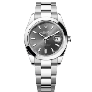 Rolex Datejust 41 Oyster Perpetual Stainless Steel Rhodium Dial dial Oyster band Reference 126300