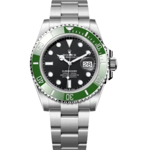 Rolex Submariner Date "Starbucks" Cerachrom bezel insert in green ceramic black dial Oyster band Reference 126610LV