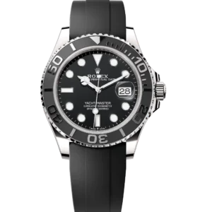 Rolex Yacht-Master 42 Oyster Perpetual 18 ct white gold black dial Oysterflex band Reference 226659