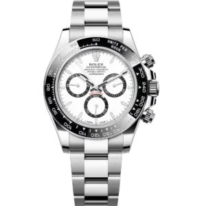 Rolex Cosmograph Daytona 40 Oyster Perpetual Oystersteel white dial Oyster band Reference 126500LN