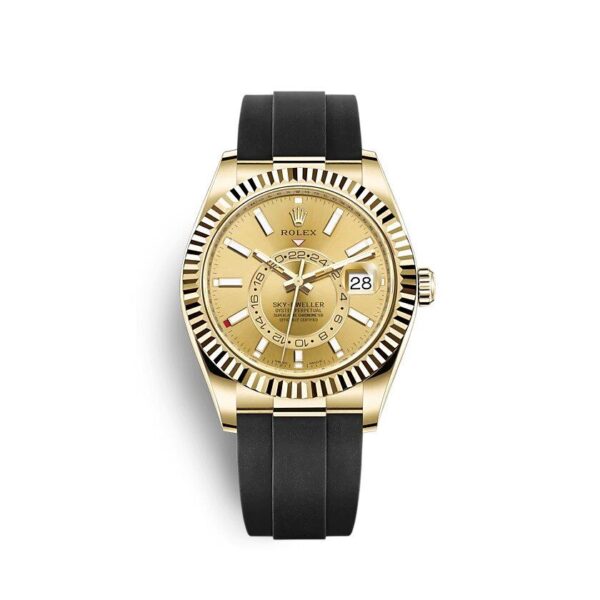 Sky-Dweller Automatic Yellow Gold Dial Swiss Made 6A - Oysterflex