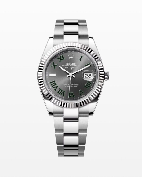 Rolex Datejust 36 Oystersteel/White Gold Slate Dial Wimbledon Oyster - Clean Factory - VSF