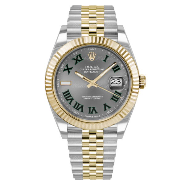 Rolex Datejust 41 |Wimbledon | Two-Tone Yellow Gold | Grey Dial | Jubilee 126333