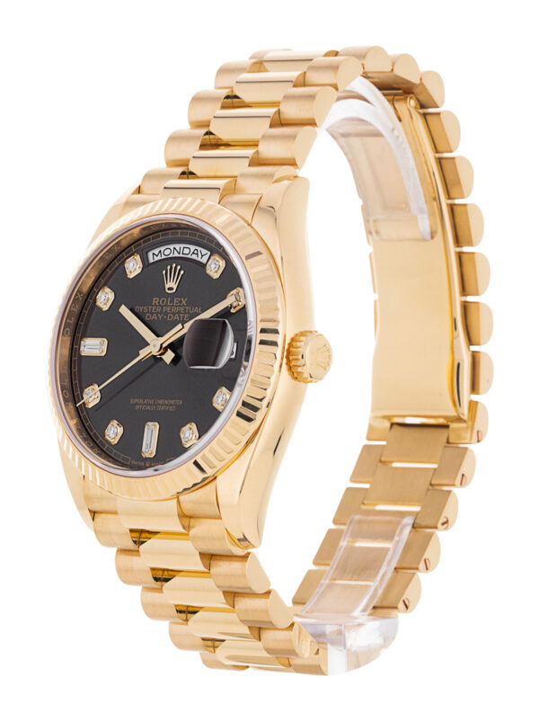 Rolex Day-Date 36 | Yellow Gold Black Diamonds Dial Reference: M128238-0022 - Image 3