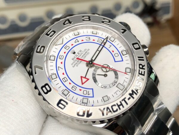 Rolex YACHT-MASTER II - White and Platinum REF: M116689-0001 - Image 2