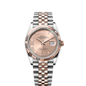 Rolex Datejust Oyster, 36 mm, Oystersteel and Everose gold Reference 126231