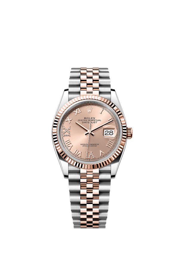 Rolex Datejust Oyster, 36 mm, Oystersteel and Everose gold Reference 126231