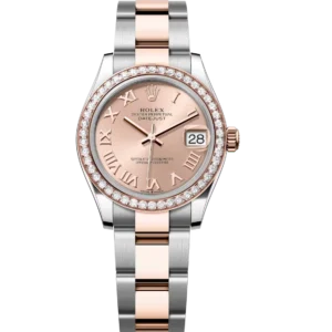 Rolex Datejust 31 Oyster Perpetual Oystersteel and Everose gold rosé-colour dial Oyster band Reference 278381RBR