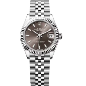 Rolex Datejust 31 Oyster Perpetual Oystersteel and white gold dark grey dial Jubilee band Reference 278274
