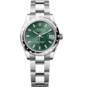 Rolex Datejust 31 Oyster Perpetual Oystersteel and white gold mint green dial Oyster band Reference 278344RBR