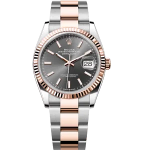 Rolex Datejust 31 Oyster Perpetual Oystersteel and Everose gold slate dial Oyster band Reference 278271