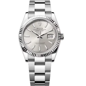 Rolex Datejust 31 Oyster Perpetual Oystersteel and white gold silver dial Oyster band Reference 278274