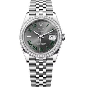 Rolex Datejust 36 Oyster Perpetual Oystersteel and white gold slate dial Jubilee band Reference 126284RBR