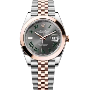 Rolex Datejust 36 Oyster Perpetual Oystersteel and Everose gold slate dial Jubilee band Reference 126201