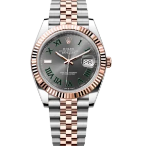 Rolex Datejust 41 Oyster Perpetual Oystersteel and Everose gold slate dial Jubilee band Reference 126331