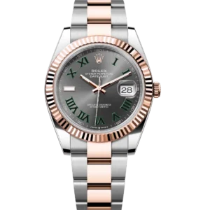Rolex Datejust 41 Oyster Perpetual Oystersteel and Everose gold slate dial Oyster band Reference 126331