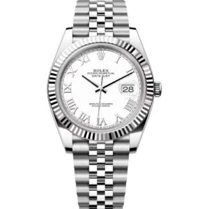 Rolex Datejust 41 Oyster Perpetual Oystersteel and white gold white dial Jubilee band Reference 126334