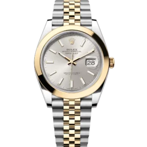 Rolex Datejust 41 Oyster Perpetual Oystersteel and yellow gold silver dial Jubilee band Reference 126303