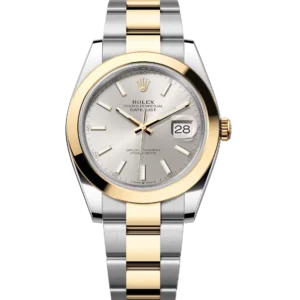 Rolex Datejust 41 Oyster Perpetual Oystersteel and yellow gold silver dial Oyster band Reference 126303