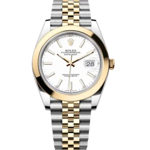 Rolex Datejust 41 Oyster Perpetual Oystersteel and yellow gold white dial Jubilee band Reference 126303