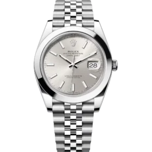 Rolex Datejust 41 Oyster Perpetual Oystersteel silver dial Jubilee band Reference 126300
