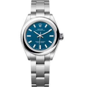Rolex Oyster Perpetual 28 med blue dial Oyster band Reference 276200