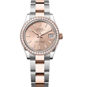 Rolex Datejust 31 Oyster Perpetual Oystersteel and Everose gold rosé-colour dial Oyster band Reference 278381RBR
