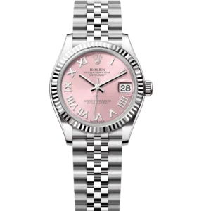 Rolex Datejust 31 Oyster Perpetual Oystersteel and white gold pink dial Jubilee band Reference 278274