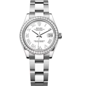 Rolex Datejust 31 Oyster Perpetual Oystersteel and white gold white dial Oyster band Reference 278384RBR