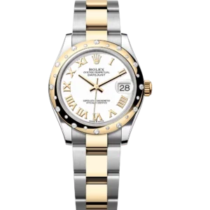 Rolex Datejust 31 Oyster Perpetual Oystersteel and yellow gold white dial Oyster band Reference 278343RBR