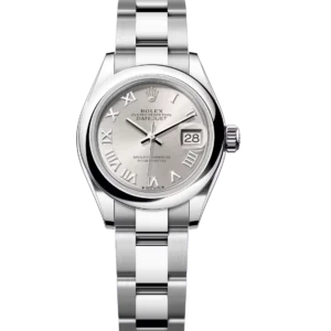Rolex Lady-Datejust 28 Oyster Perpetual Oystersteel silver dial Oyster band Reference 279160