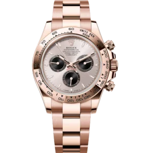 Rolex Cosmograph Daytona 40 Oyster Perpetual 18 ct Everose gold Sundust and bright black dial Oyster band Reference 126505