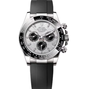 Rolex Cosmograph Daytona 40 Oyster Perpetual 18 ct white gold meteorite and black dial Oysterflex band Reference 126519LN