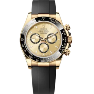Rolex Cosmograph Daytona 40 Oyster Perpetual 18 ct yellow gold golden dial Oysterflex band Reference 126518LN