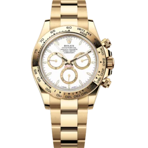 Rolex Cosmograph Daytona 40 Oyster Perpetual 18 ct yellow gold white dial Oyster band Reference 126508