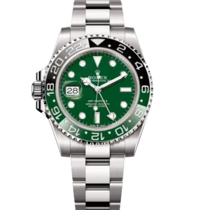 Rolex GMT-Master II 40 Oyster Perpetual 18 ct white gold green ceramic dial Oyster band Reference 126729VTNR