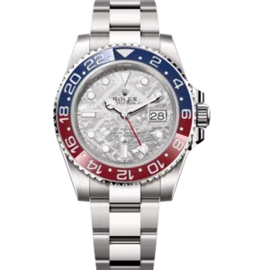 Rolex GMT-Master II 40 Oyster Perpetual 18 ct white gold meteorite dial Oyster band Reference 126719BLRO